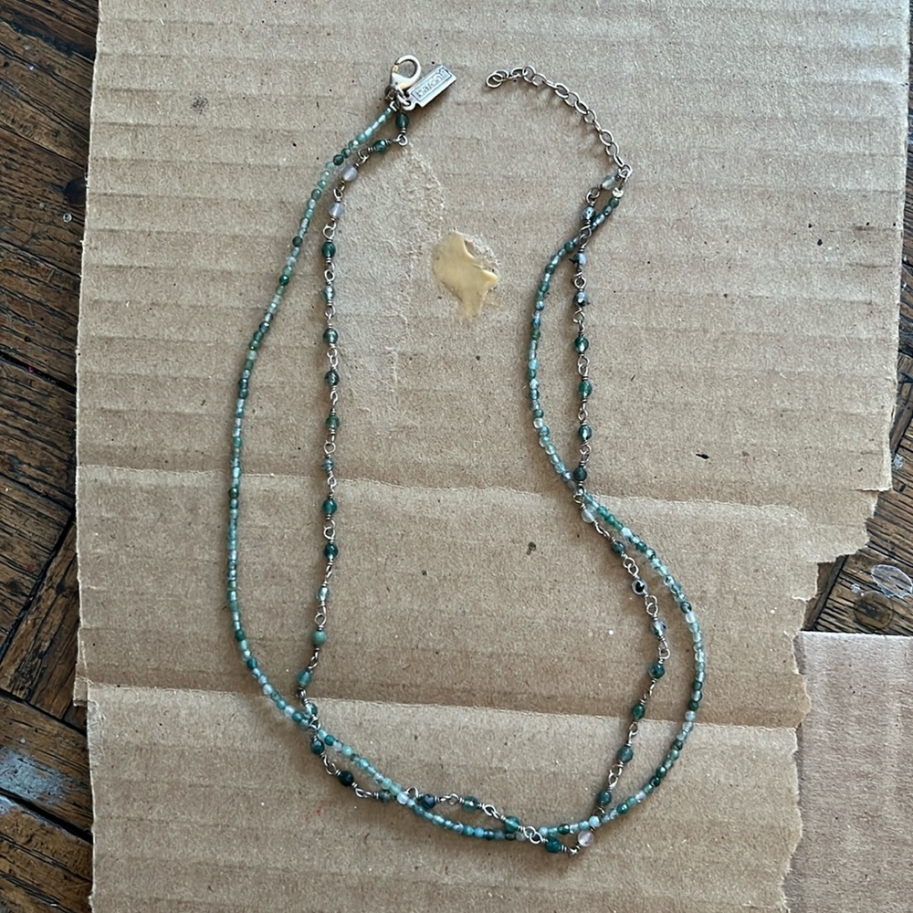 VINTAGE BARONI BEADED NECKLACE DOUBLE STRAND